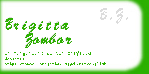 brigitta zombor business card